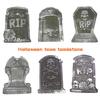Halloween Foam Tombstone Decoration Haunted House RIP Stone Grisly Props Party Decor Skeleton