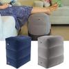 Inflatable Foot Rest Pillow with Pump 3 Layers Portable Adjustable Height Adults Kids Car Train Air Plane Bed Travel Stool Cushion Travel Essentials
