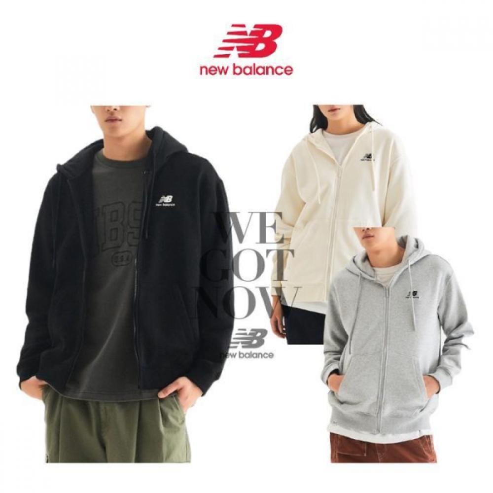 New Balance Толстовка с капюшоном Basic Logo Brushed на молнии Nbmdd41013