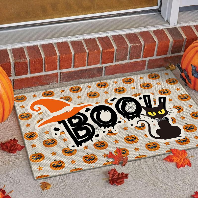Halloween Autumn Pumpkin Carpets for Living Room Large Area Bedroom Floor Mat Non-Slip Washable Doormats Home Decoration Rugs