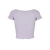Urban Classics Womens/Ladies Ribbed Button-Down Crop Top