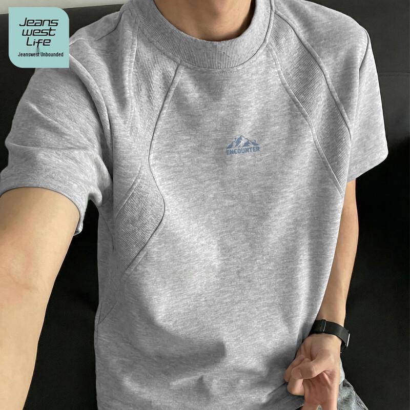 Мужская футболка с рукавом реглан Jeanswest Life, плотный хлопок