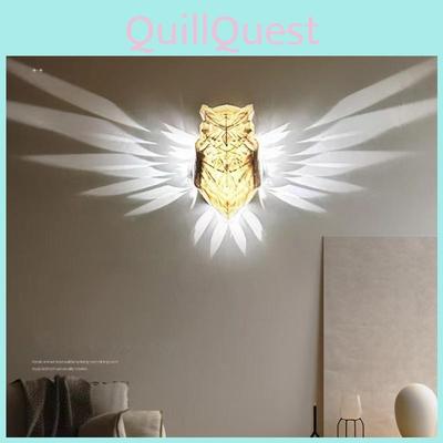 Светящаяся стена 3d Сова Орел Животное Светодиодный ночник Художественное освещение Декор Рождество Хэллоуин