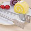 Yousheng Food Tong Hollow Non-slip Stainless Steel Rounded Edge Cooking Clamp for Grilling
