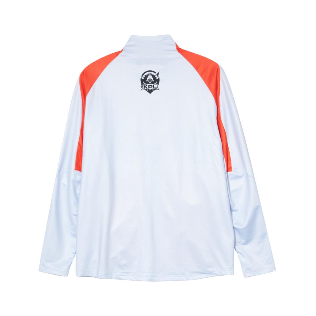 Puma X Honor Of Kings Collaboration Stand Collar Drop Shoulder Zipper Long Sleeve Jacket Unisex Jacket White 605764-02