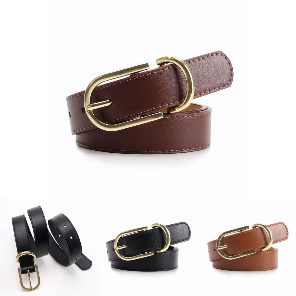Modern Alloy Ladies Belt With Classic Buckle For Casual Jeans And Office Attire