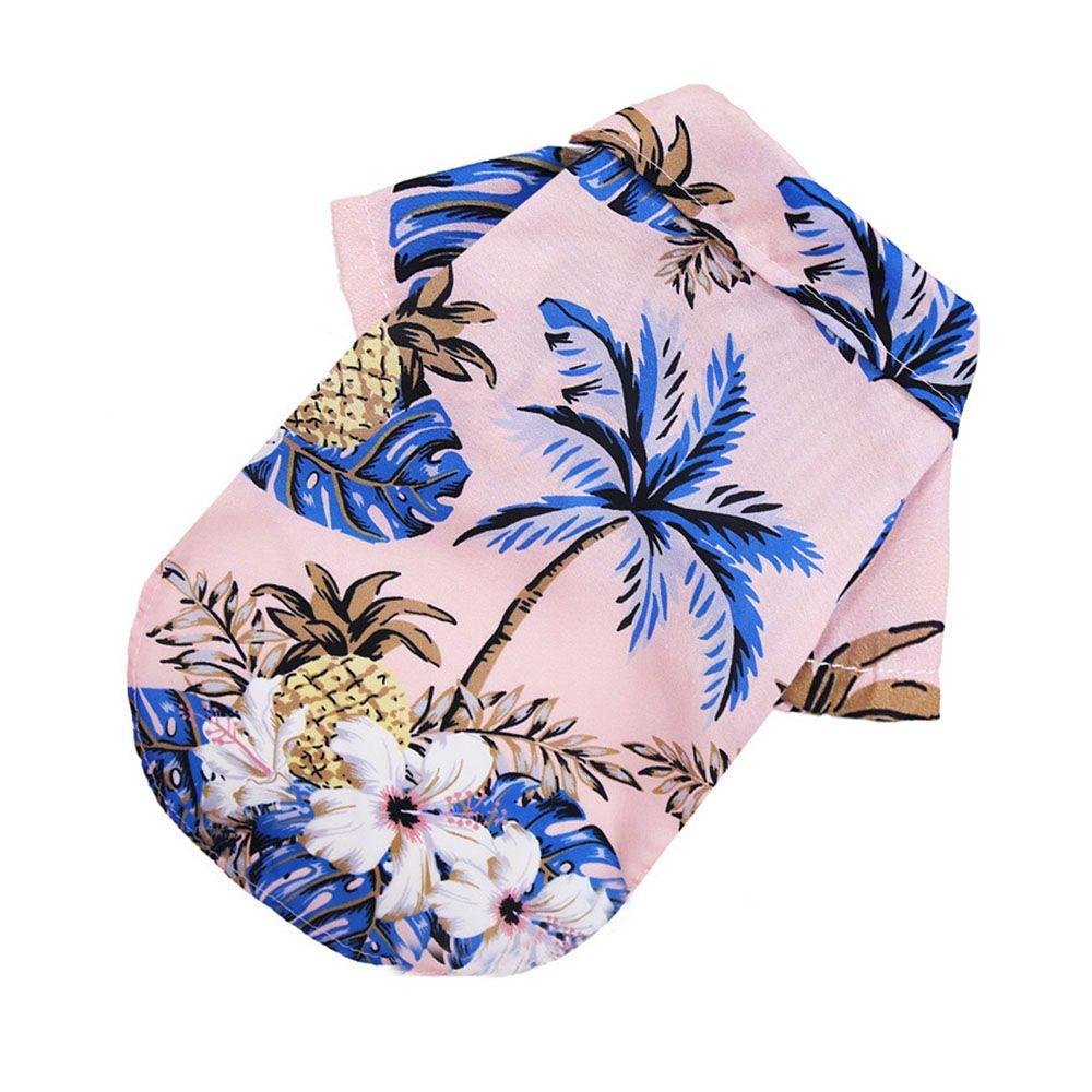 Pet Clothes Beach Coconut Tree Print Pet Dog Clothes Pet Dog Shirts Dog T-Shirts Pet Shirts