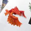 3D Printed Phoenix Figurine Movable Joints Colorful Bird Figure Articulated Animal