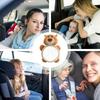 Cartoon Plush Toy Baby Rear Facing Mirrors Soft Seat Headrest Rearview Mirror  Back Seat