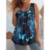 Versatile Summer Cute Cat Prints Women's Sleeveless Vest Creative Colorful Leisure Loose Fashionable Comfortable Vest