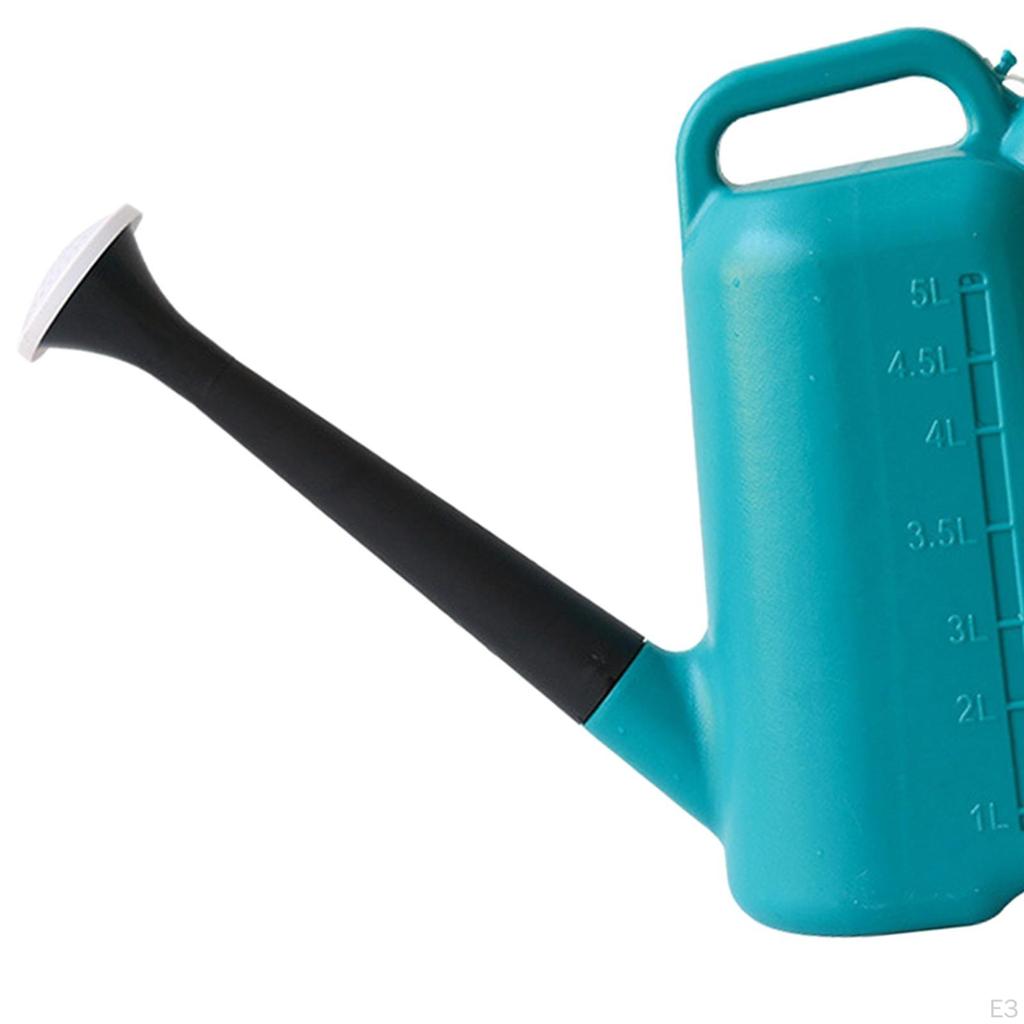 Ручная лейка большой емкости с длинным носиком для патио, дома, улицы, сада, двора