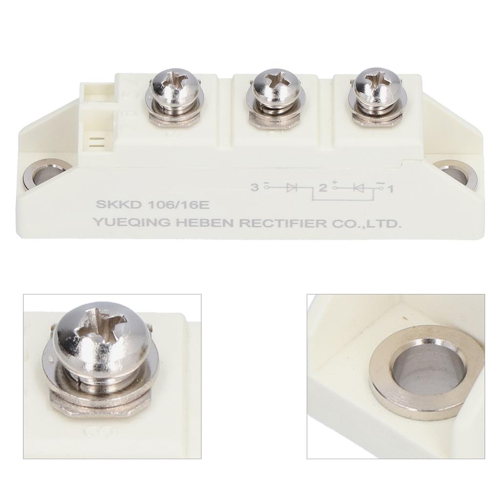 Bridge Rectifier 3 Terminals Rectification Power Module for Circuit Control 1600V SKKD 106 16E