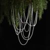 Christmas Wedding Scene Arrangemen Christmas Tree Dress Up Diy Hanging Decoration Decorative Hangings Pearl String Bead Chain