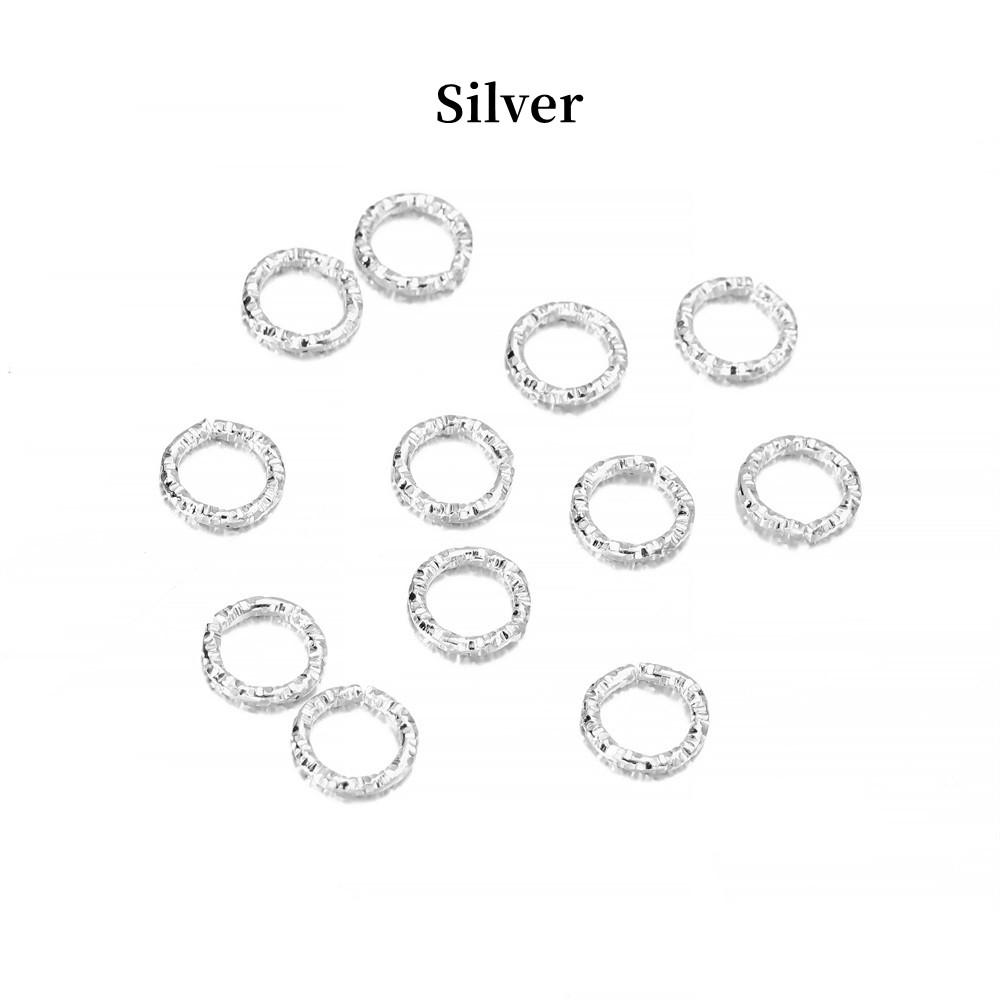 30-100pcs/lot 8-20 mm Gold Jump Rings Round Twisted Split Rings Connectors For Diy Jewelry Finding Making Supplies