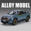 1:24 BMW XM SUV Alloy Sports Car Model Die-cast Metal Car Vehicle Model Simulation Sound and Light Pull Back Collection Children's Toys Boys Gift