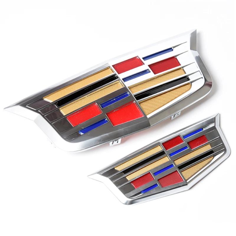 Car Front Grille Emblem Sticker for Cadillac XTS XT5 XT6 ATSL SRX BLS CT4 CT5 CT6 Auto Tailgate Trunk Badge Modifiction Decals