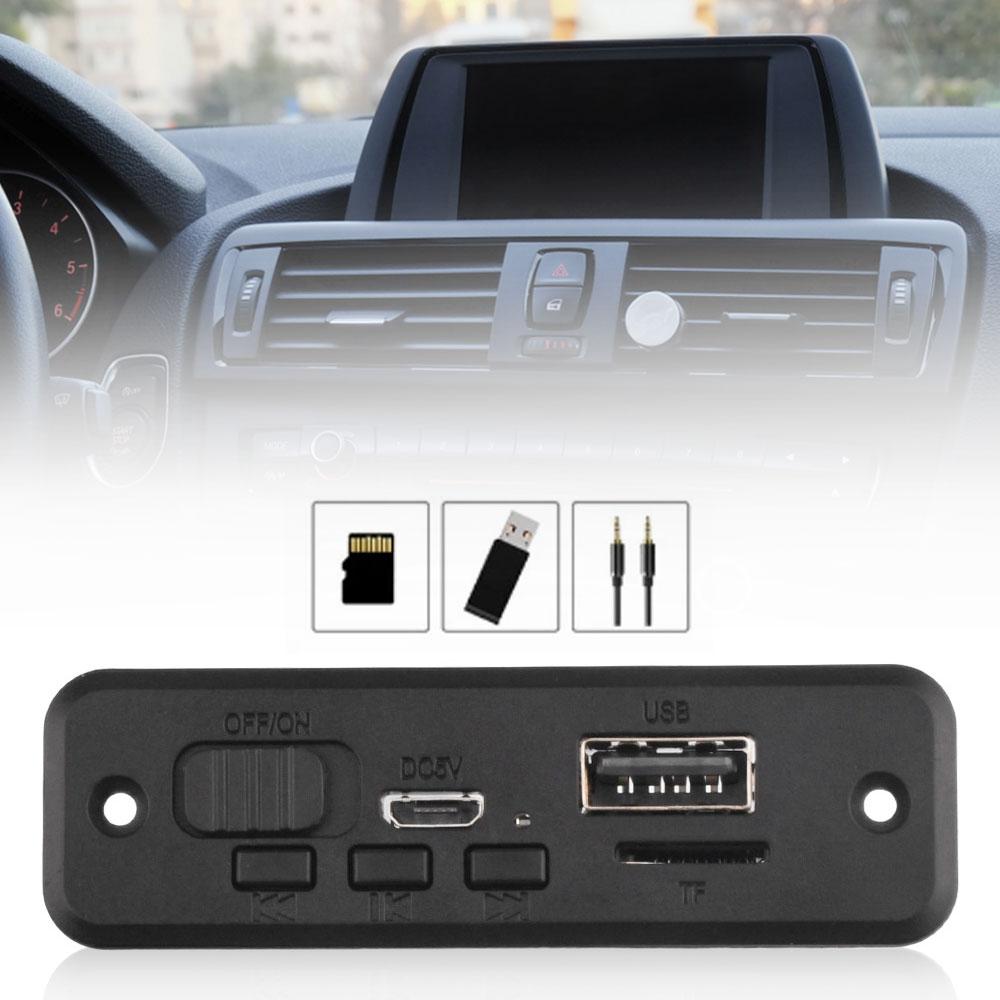 5V Bluetooth 5.0 MP3 Плеер Декодер Плата Автомобильный FM Радио Модуль 2*3W 6W Усилитель Поддержка FM TF USB Звонки Handsfree Горячий