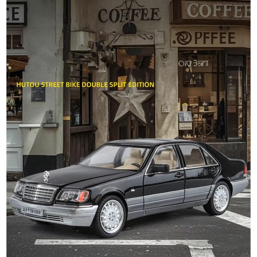 Масштаб 1/24 BENZ W140 S320 SEL Street Edition сплав ретро старая модель автомобиля литые металлические классические автомобили транспортные средства модель звук свет детские игрушки подарок