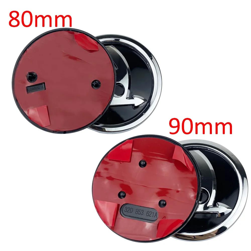 Car Sticker 2Pcs 80mm 90mm Emblem For Skoda Fabia 1 2 Octavia a7 RS Superb Rapid Yeti Karoq Vision Car Head Front Rear Boot Tail