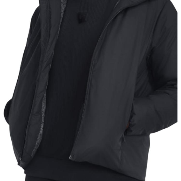 Under Armour Однотонная повседневная куртка с капюшоном, женские куртки, черный цвет 1378860-001