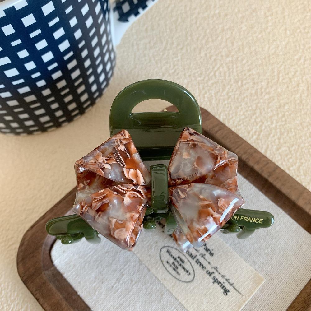 Hair Clip Retro Bow Acetate Hair Claw Jelly Shark Clip Fashion Solid Color Shark Clip  Girls