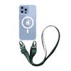 For Magsafe Magnetic Wireless Charging TPU Clear lanyard Crossbody Phone Case For iPhone 12 13 14 15 16 Pro Max