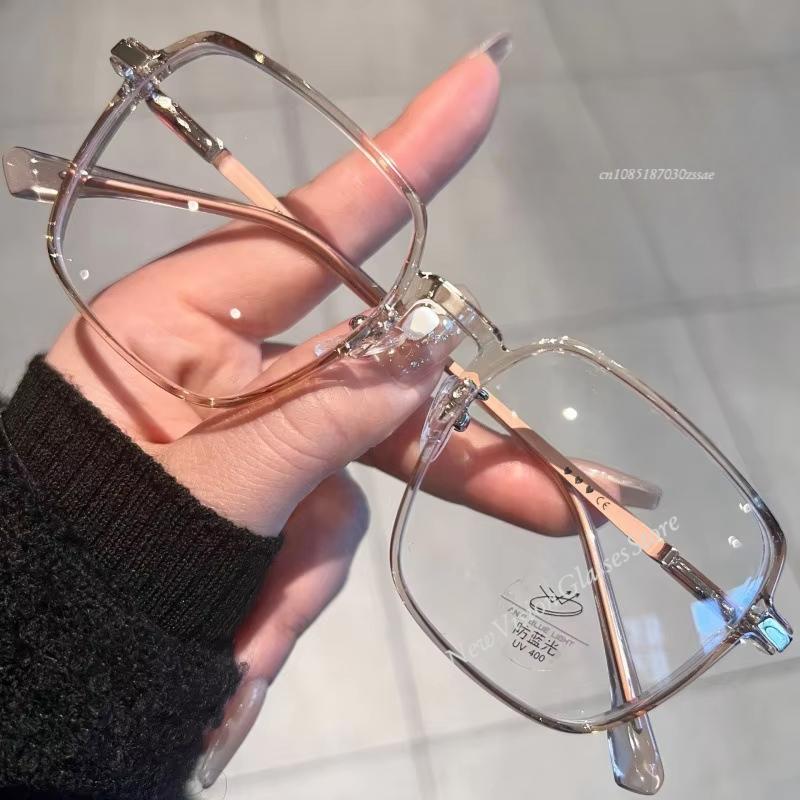 Модные очки для близорукости для женщин и мужчин, новые цветные квадратные прозрачные очки в стиле ретро с минусовыми диоптриями, оптические очки по рецепту