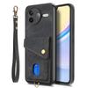 For Xiaomi Poco F7 Pro 5G/Xiaomi Redmi K80 5G Case with Card Holder Kickstand Leather Phone Back Cover
