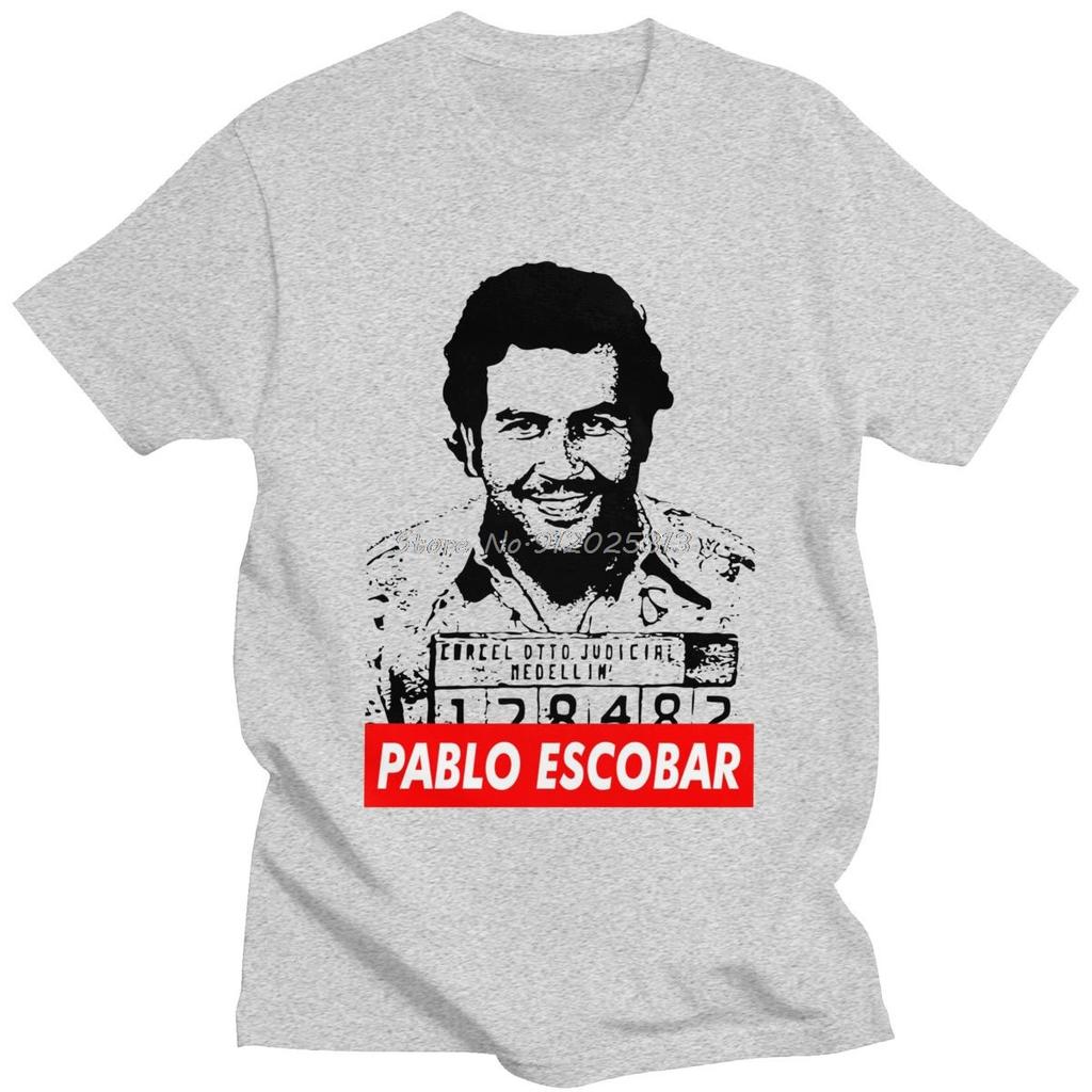 Крутая футболка с Пабло Эскобаром для мужчин, с коротким рукавом, с принтом, футболка из сериала Наркос, с круглым вырезом, повседневная футболка, хлопковые футболки, одежда