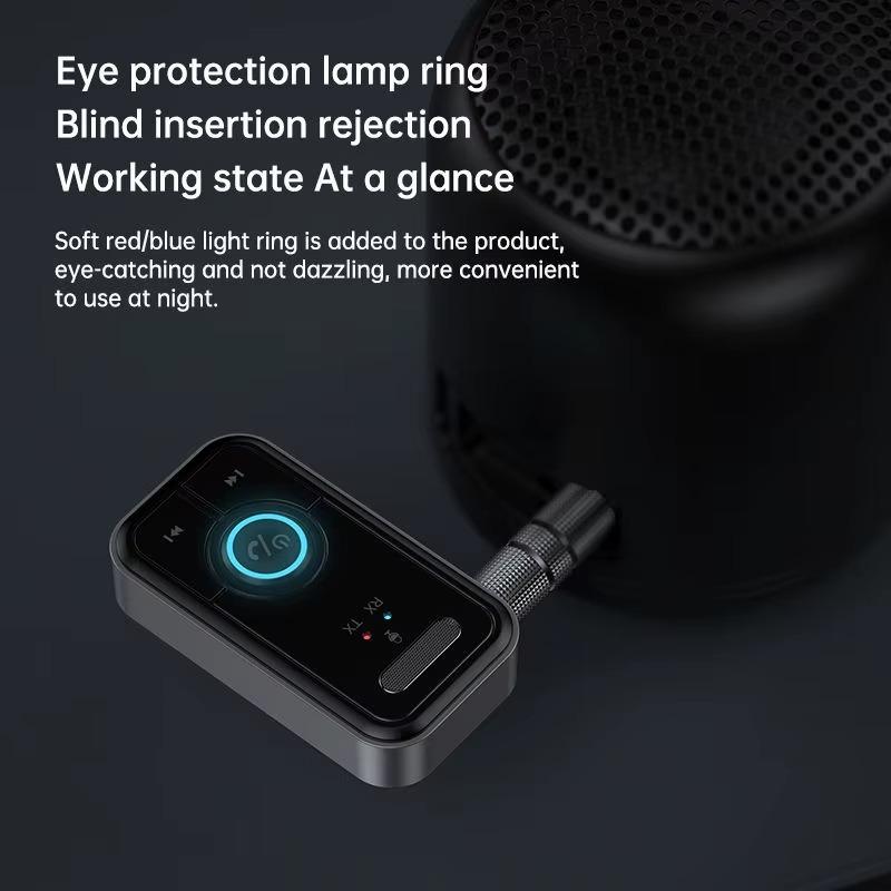 Для автомобильной музыки Bluetooth 5.3 Адаптер Передатчик Приемник Беспроводное аудио AUX Беспроводное аудио Адаптер для наушников и динамиков 3,5 мм Jack