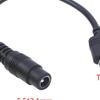 DC Type-C Female To 5.5*2.1 Female Кабели 5521 Разъем питания DC Power Conector 5.5x2.1 Адаптер USB Type C Конвертер