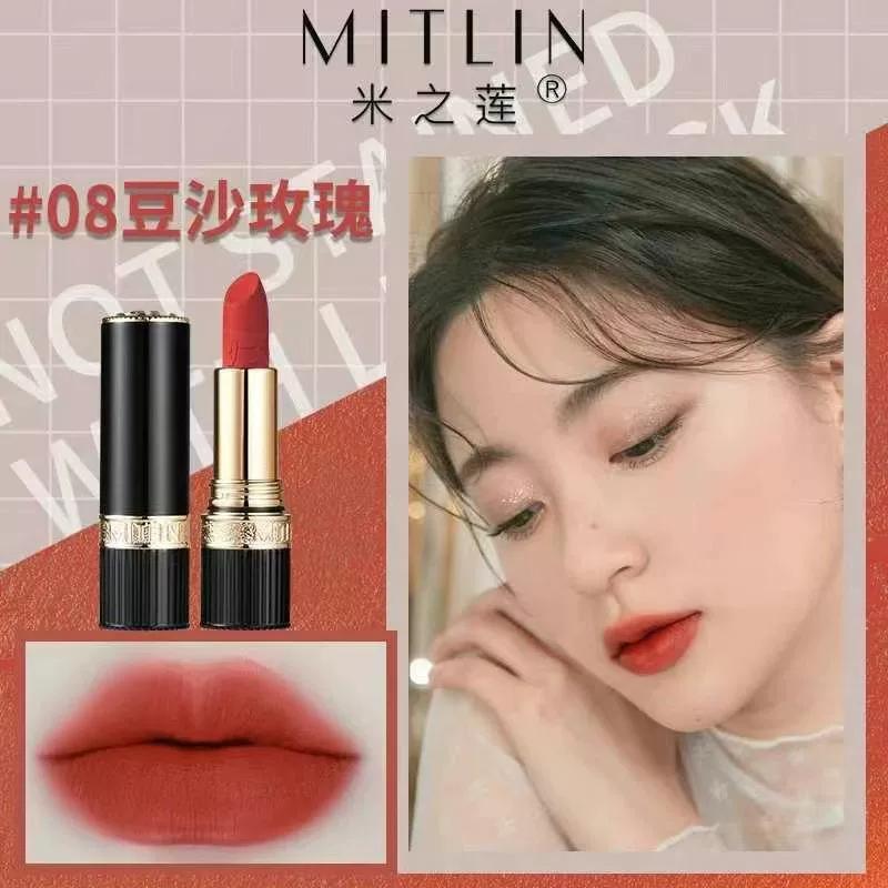 Velvet Matte Lipstick Milk Apricot Carrot Lipstick