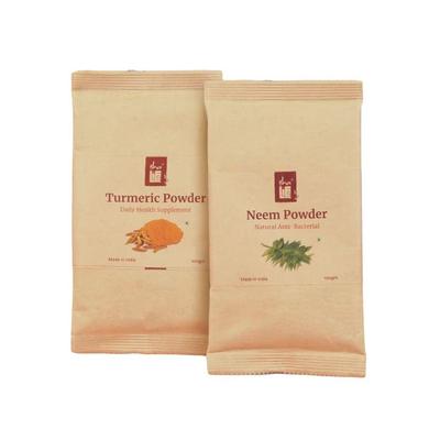 Набор молотых Нима и Куркумы (2 х 100 г), Neem & Turmeric Powder Set, Isha Life