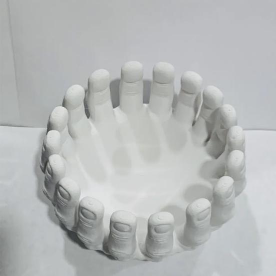 Готический Хэллоуин Скелет Руки Конфетница Подставка Легкий Компактный Контейнер для Хранения Настольный Декор