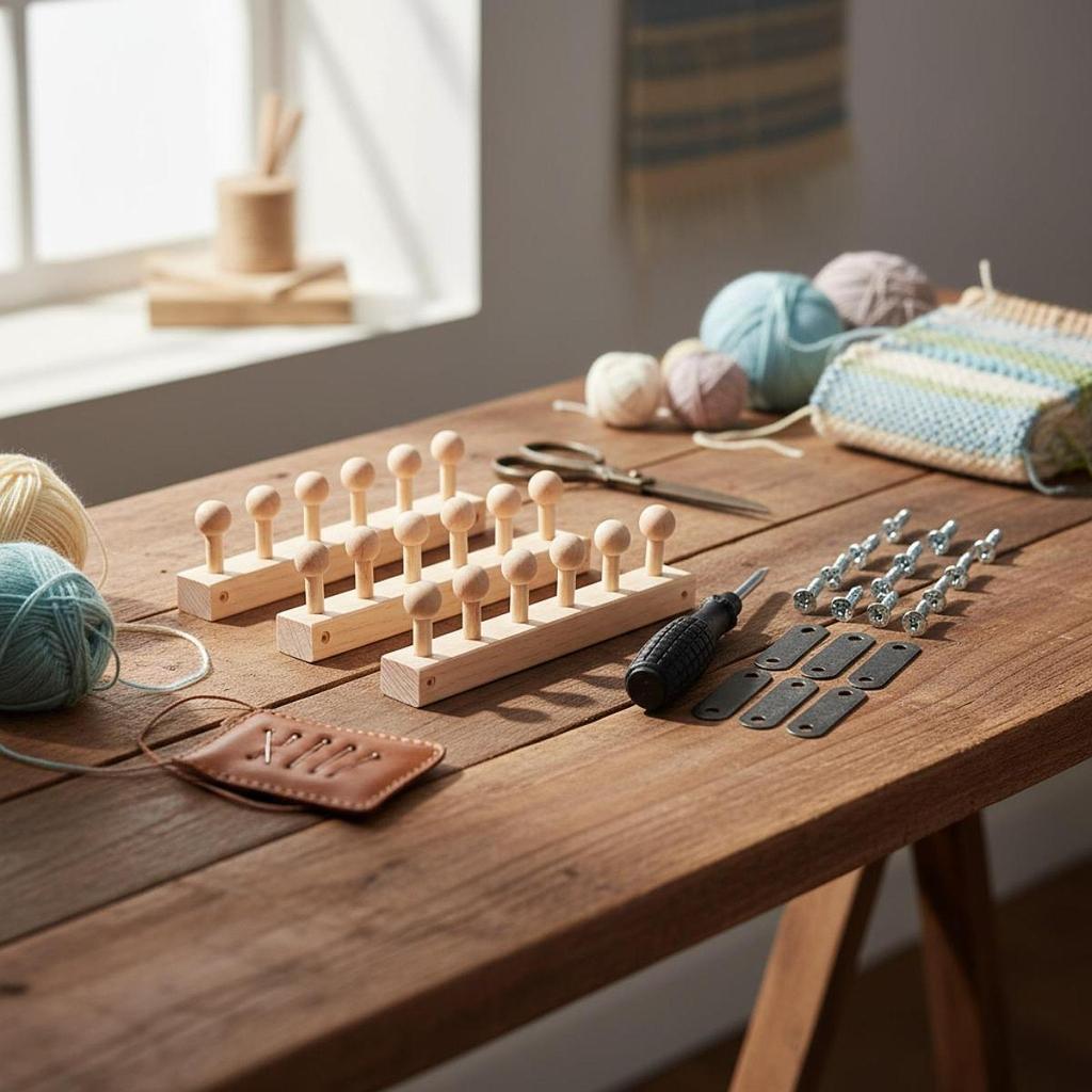 Прочный набор ткацкого станка из сосны для изготовления объемных пледов, ручной расширяемый вязальный набор, подарок для начинающих и взрослых, для домашних поделок