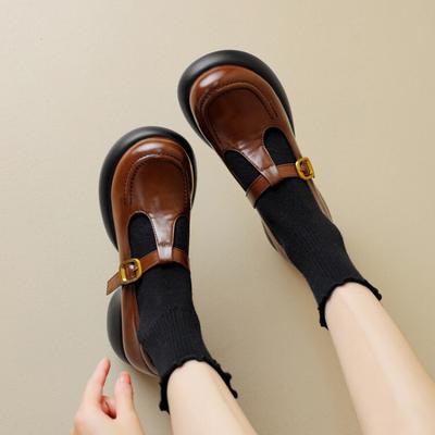 Новая женская обувь на низком ходу «Четыре сезона», кожаные туфли с открытым верхом, женские одинарные туфли на среднем каблуке, черные, повседневные, с квадратным носком, обувь-лоферы