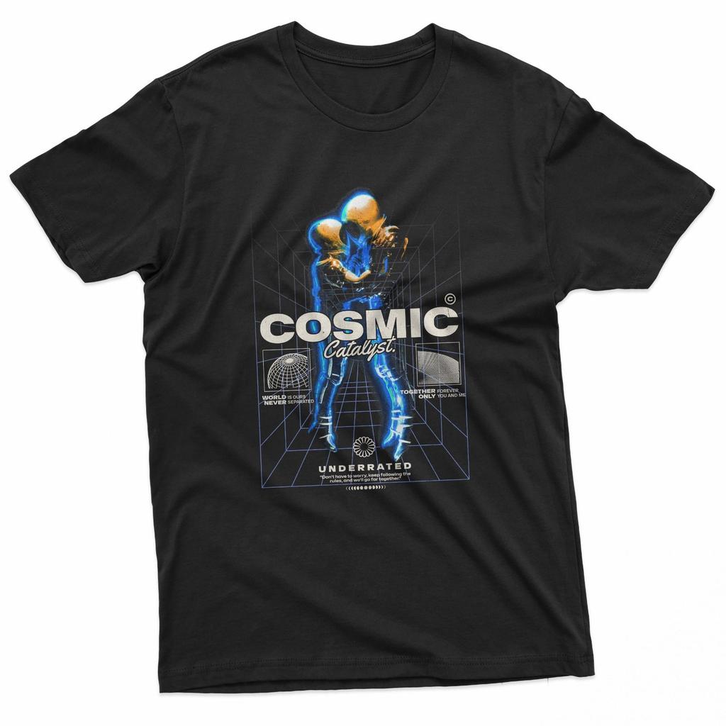 Cosmic Catalyst Cyberpunk Couple Streetwear T-Shirt