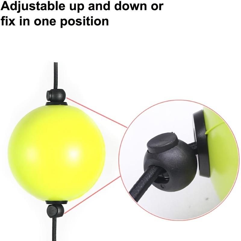 Тренируйте свою реакцию и скорость с помощью этого тренажера для боя с мячом, состоящего из 1 предмета: безопасный двусторонний ударный мяч с двумя мощными вакуумными присосками