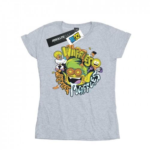 DC Comics Womens/Ladies Teen Titans Go Waffle Mania Cotton T-Shirt