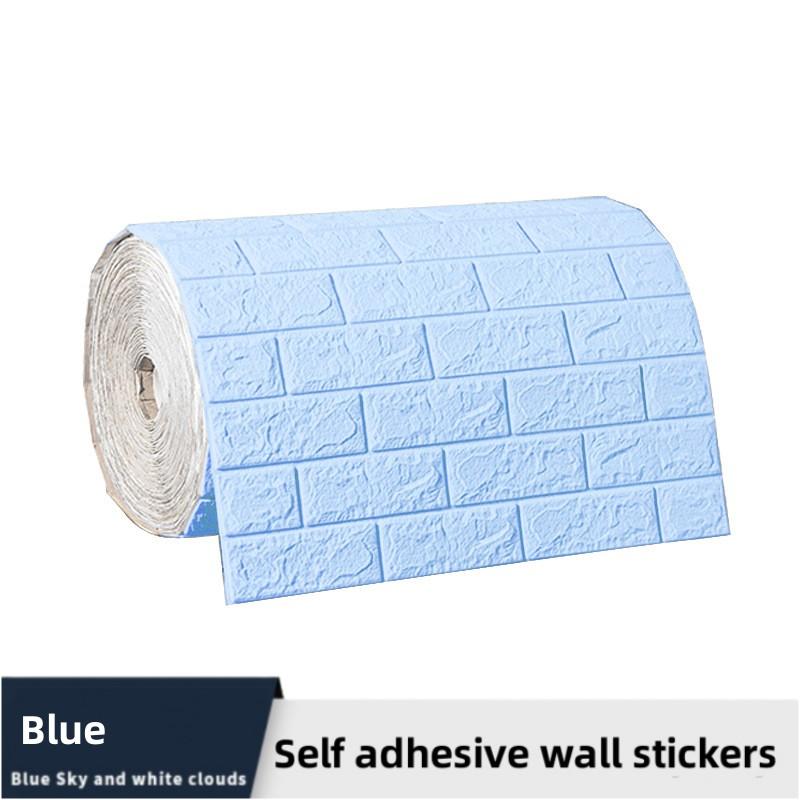 70 см x 1 м 3D мягкие пенопластовые обои в виде кирпича, наклейка в рулоне, сделай сам, самоклеящаяся бумага для гостиной, дома, кухни, ванной комнаты, декоративная настенная бумага