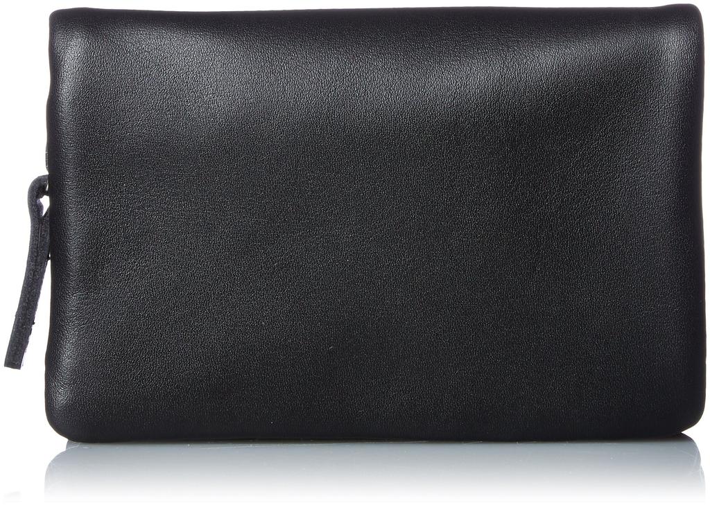 Кошелек Tsumori Chisato из мягкой кожи, складной пополам 57001 01 (черный)