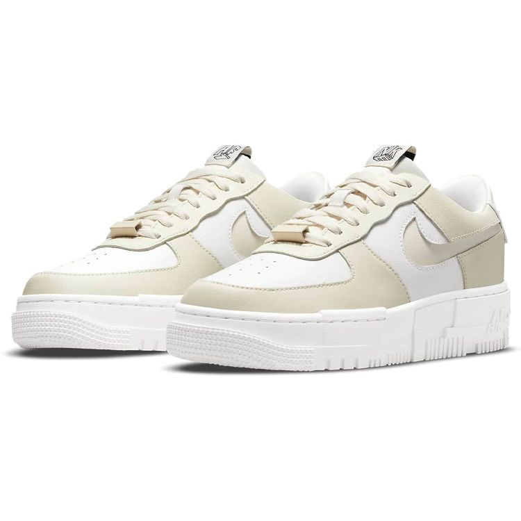 Nike Женские кроссовки Air Force 1 Pixel Cashmere Cream Sail Black CK6649-702