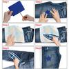 Hot Sale 5pcs Colorful Iron-On Fabric Patches Set | No Sew Adhesive for Pants Repair Kids Clothes Denim DIY Craft (Mixed Sizes)