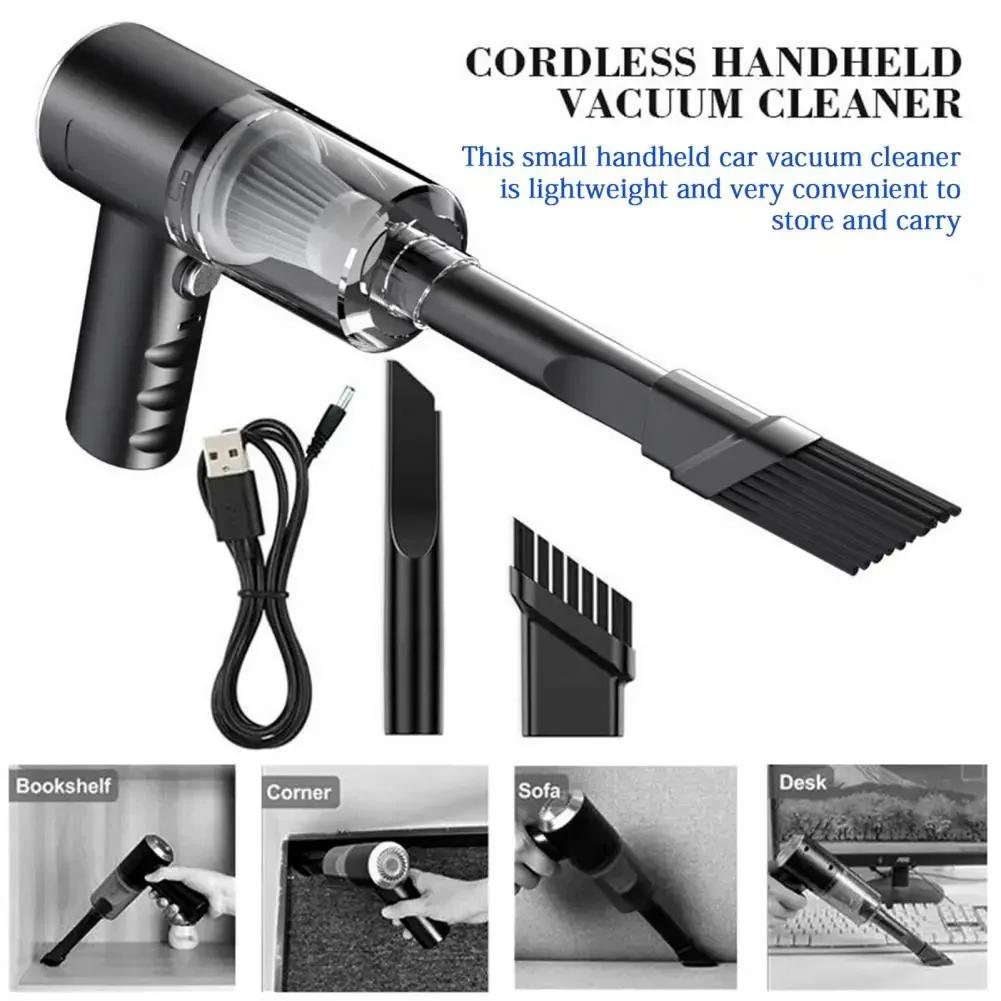 Автомобильный пылесос Мощная уборочная машина Ручной автомобильный пылесос Перезаряжаемый беспроводной пылесос Для автомобиля Дома Шерсть домашних животных