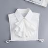 New Bowknots Lapel Shirt Detachable Collar Sweater Blouse Women Fake Collar Girls Removable Shirt Neck False Collar