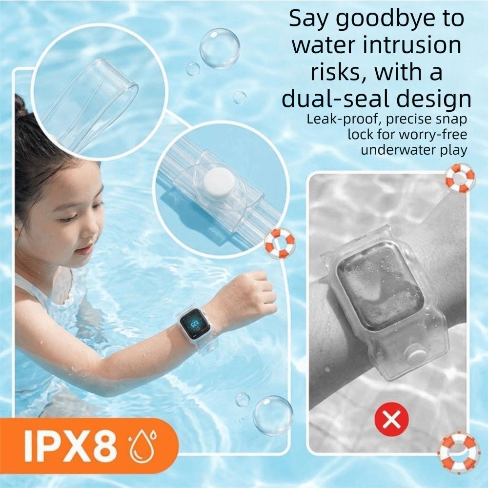 IPX8 Waterproof Swim Smartwatch Protector Portable Underwater Watch Cover Underwater Use
