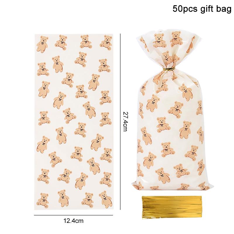 Одноразовая посуда «Плюшевый мишка» для мальчика, девочки, принадлежности для детского праздника, бумажные тарелки, стаканчики, украшение для детского дня рождения, подарочный пакет, воздушный шар