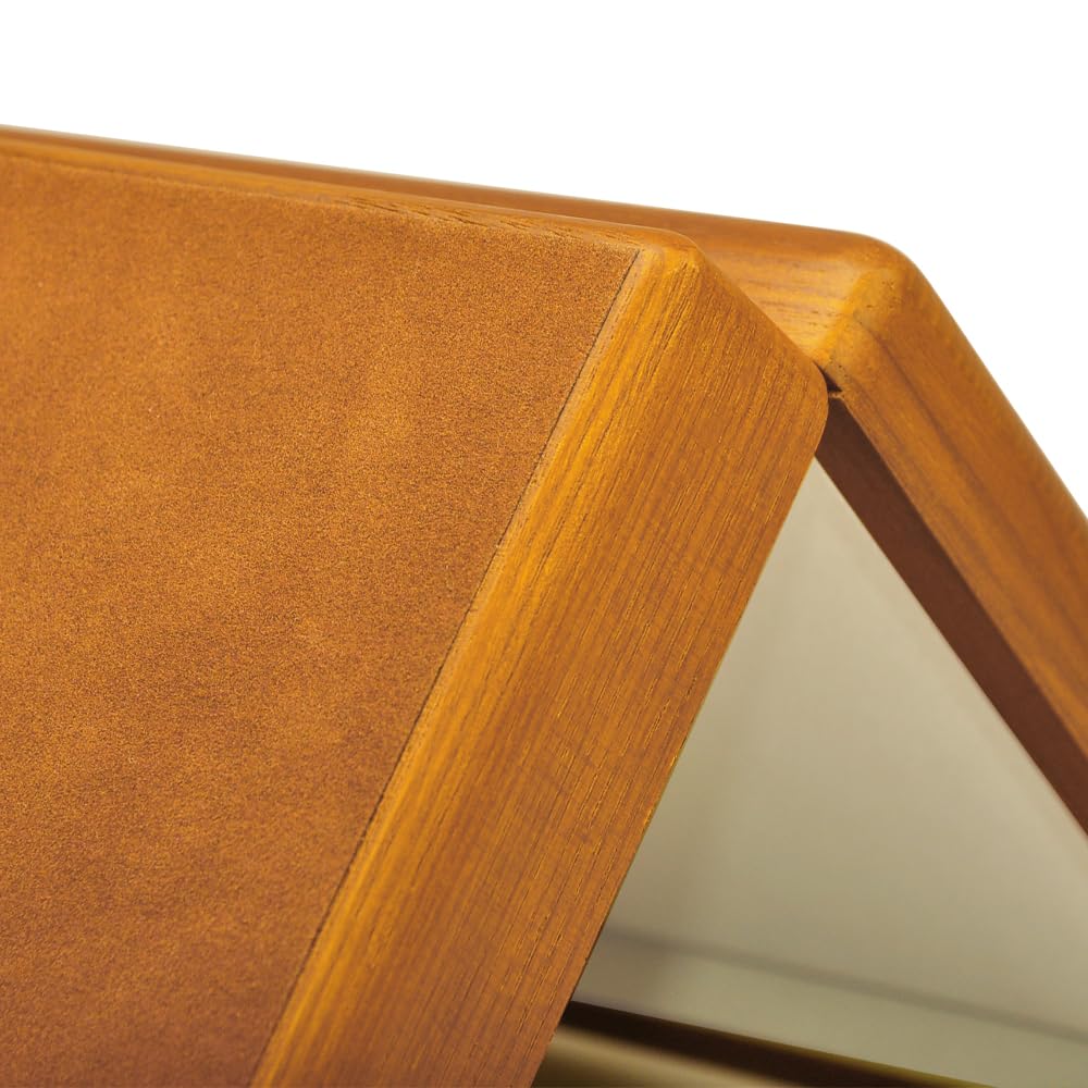 Коробка для украшений из бежевого дерева, шкатулка для хранения колец, органайзер для колец большой емкости, деревянная шкатулка для колец, шкатулка для хранения колец, деревянная шкатулка для украшений (Белый с оттенком)