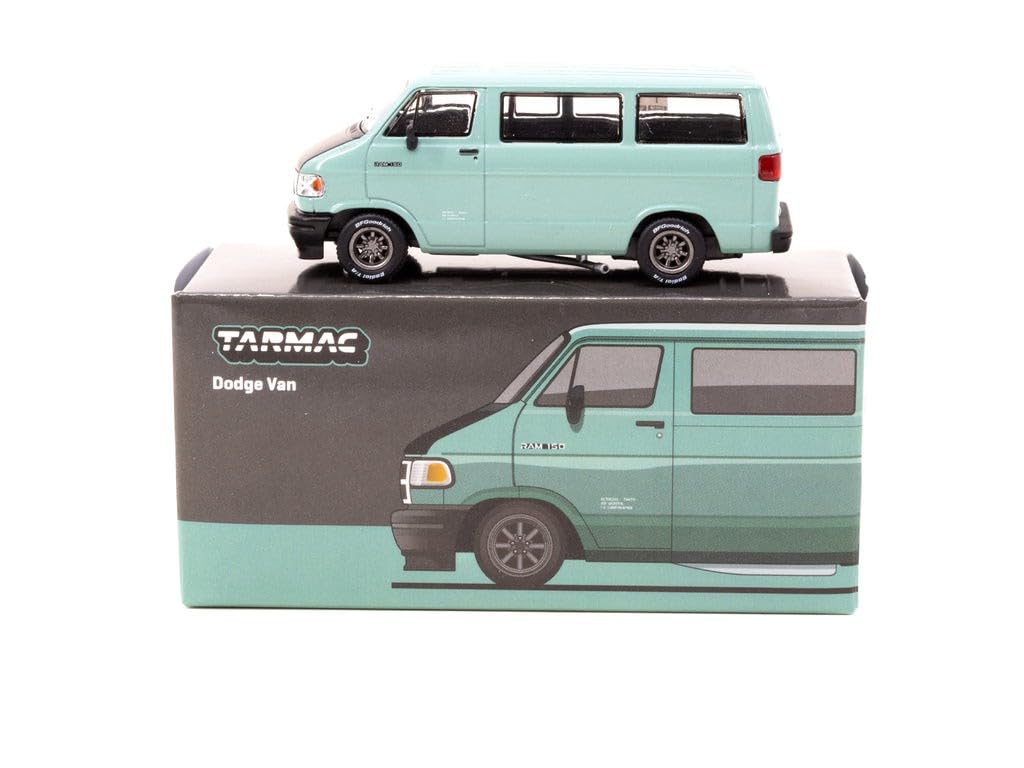 TARMACWORKS Dodge Van Светло-зеленый Готовая модель 1/64 T64G-TL032-LG