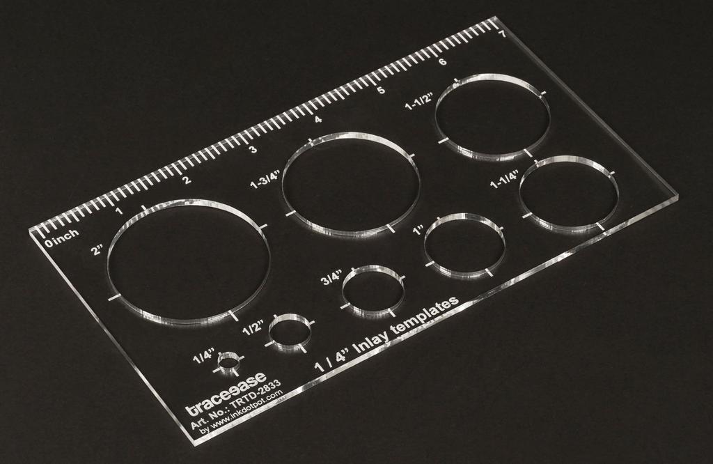 Traceease 1 шт. прямоугольный трафарет с 8 круглыми геометрическими шаблонами-инкрустациями, 7,2 x 4 дюйма, геометрическая измерительная линейка «сделай сам», толщина 1 8 дюймов